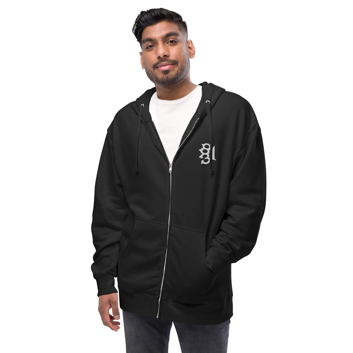 831 KNUCKLES ZIP UP HOODIE MENS FRONT