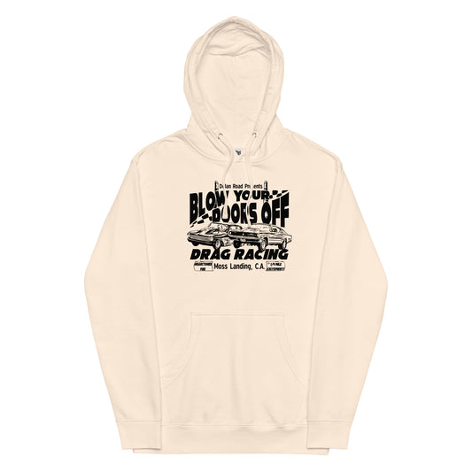 DOLAN ROAD MOSS LANDING DRAG RACING HOODIE FRONT