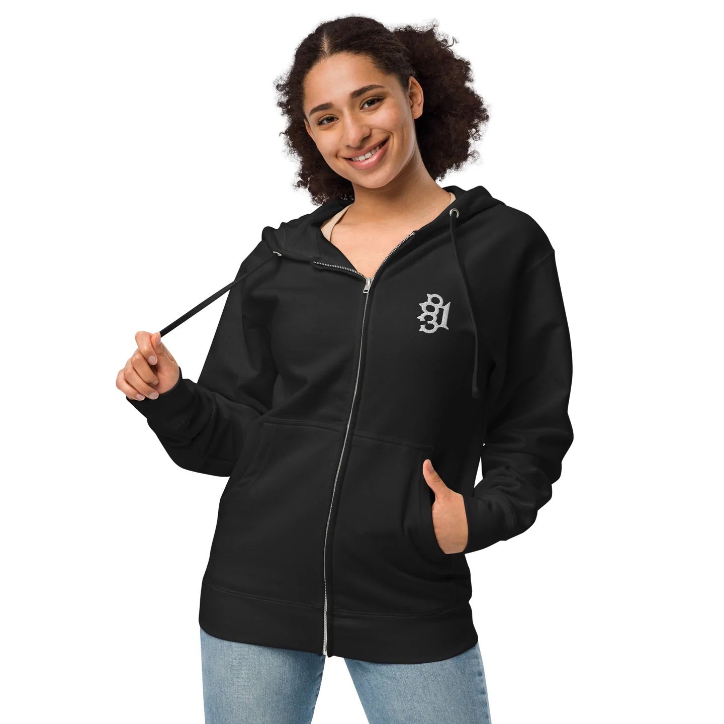 831 KNUCKLES ZIP UP HOODIE WOMENS FRONT