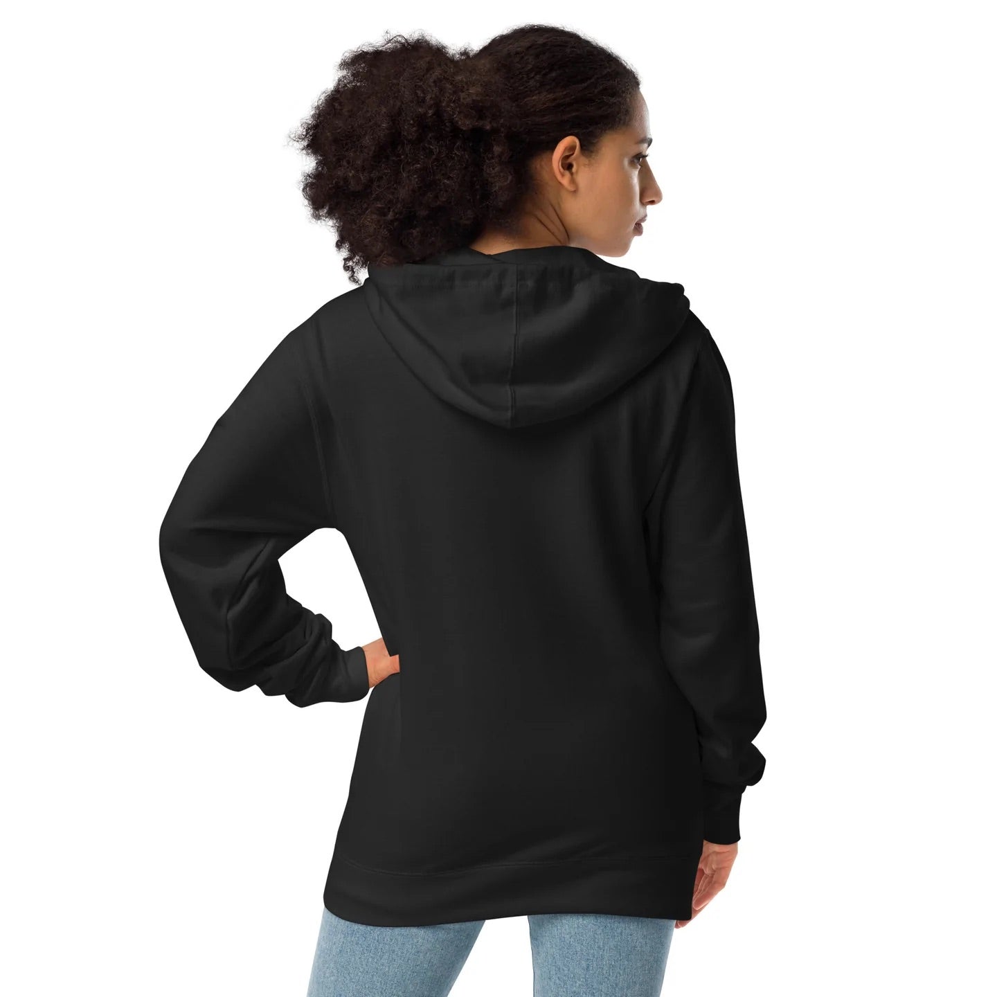 831 KNUCKLES ZIP UP HOODIE WOMENS BACK