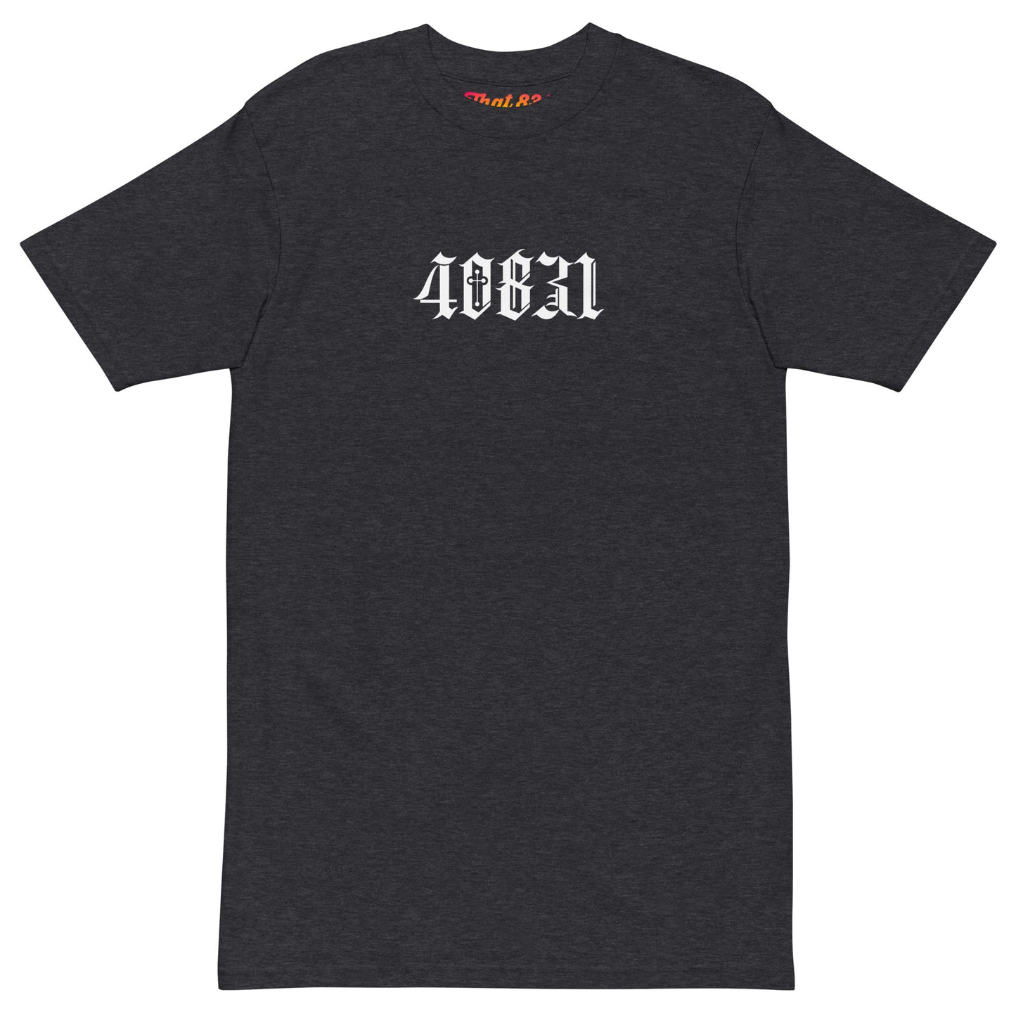 40831 OG TEE MENS CHARCOAL FRONT