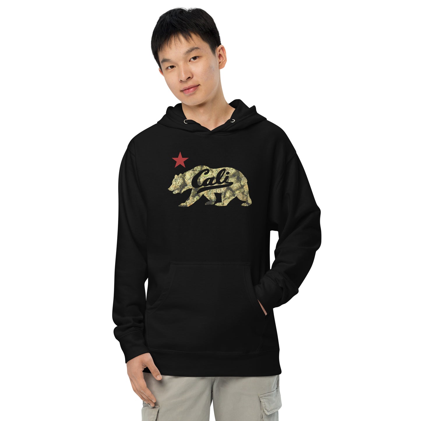 CALI BUD BEAR HOODIE MENS FRONT